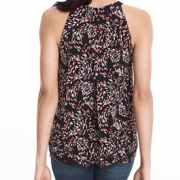 WHBM swingy layered sleeveless top, Med Petite - Picture 2 of 8